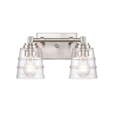 Pulsate 13″ Wide 2-Light Vanity Light - Satin Nickel