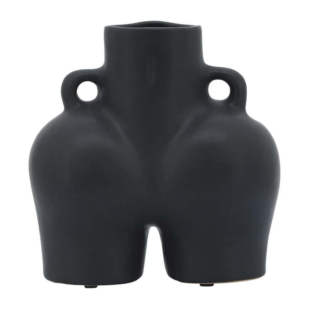 GLOVERSIDE BLACK VASE 8 (IN)