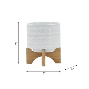 DORSETPORT WHITE PLANTER 8 (IN) 9