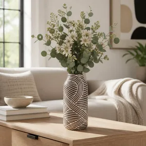 NOLANRUN BROWN VASE 13 (IN) 10