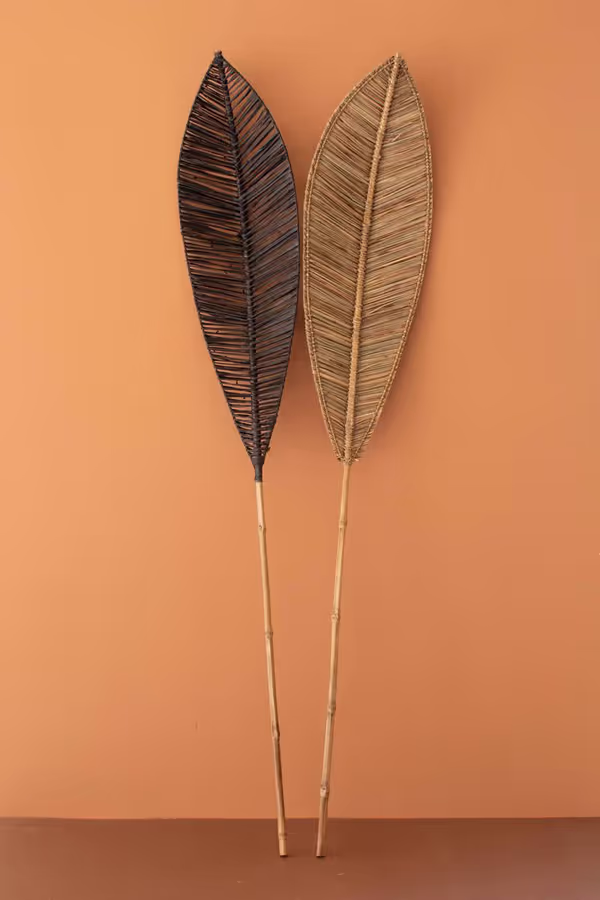 Brown Angel Leaf with Bamboo Branch