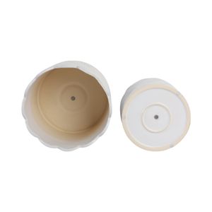MORGANWIND SET OF 2 WHITE PLANTER 10 (IN) 6