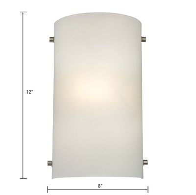 Arc 12'' High 1-Light Sconce - Brushed Nickel