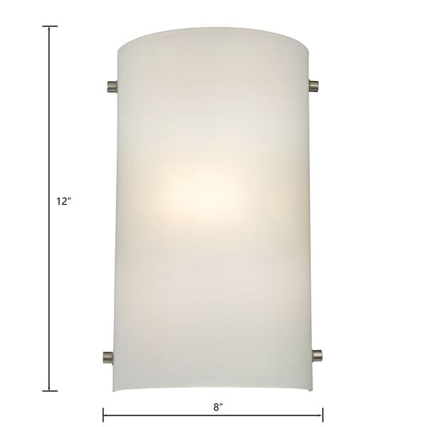 Arc 12'' High 1-Light Sconce - Brushed Nickel