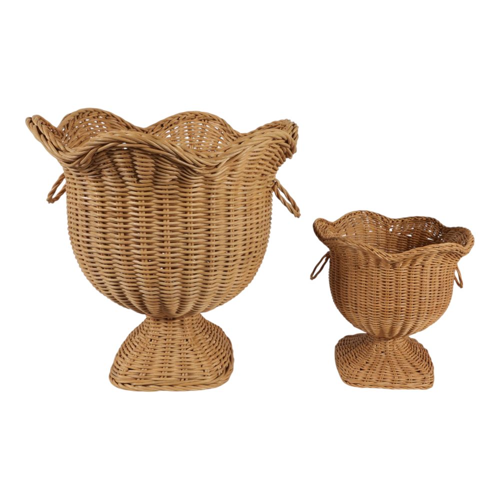 DARNELLWIND SET OF 2 BROWN VASES 17 (IN)