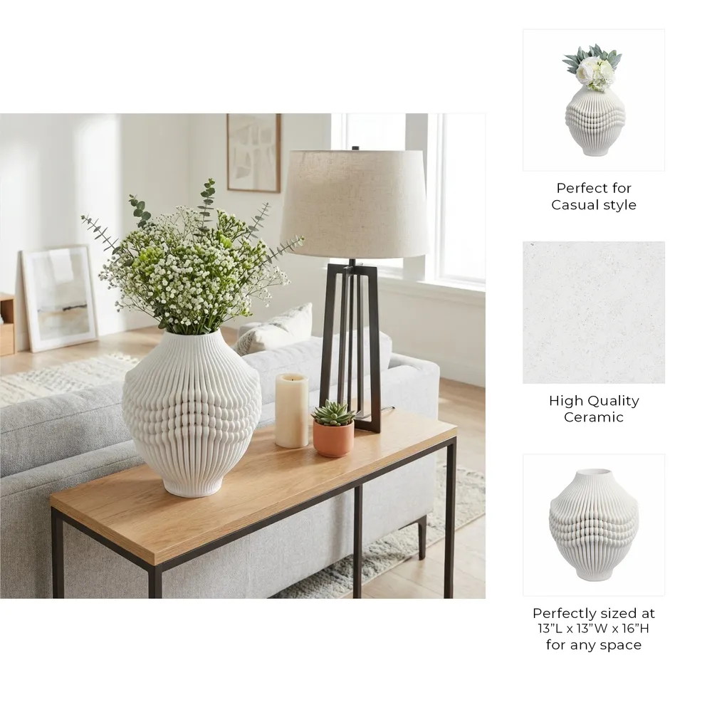MURRAYHOLM IVORY VASE 16 (IN)