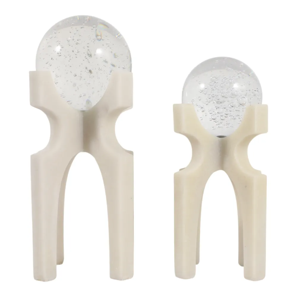 DASHCROSS SET OF 2 WHITE DECOR 13 (IN)