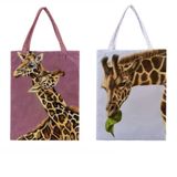 REPEAT GIRAFFE CANVAS HOBO BAG - ASST 1