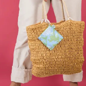 Hydrangea Bloom blu Reusable Shopping Tote Bag 4