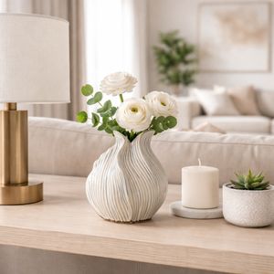 DYLANWORTH WHITE VASE 8 (IN) 2