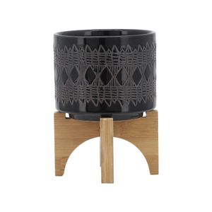 DREWSIDE BLACK PLANTER 6 (IN) 3