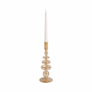 ELLENLAND GOLD CANDLE HOLDER 11 (IN) 3