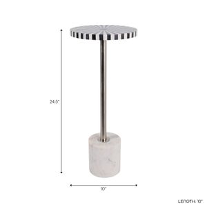 DAMIENBURN WHITE TABLE 25 (IN) 7