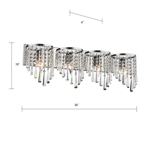 Jariah 30'' Wide 4-Light Vanity Light - Polished Chrome 2