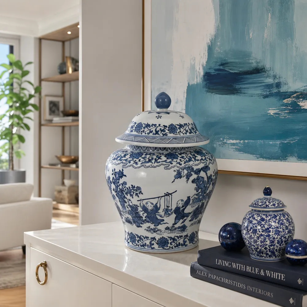 BOLTONRIDGE BLUE CHINOISERIE 16 (IN)