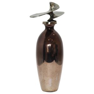 CEDARFORD BRONZE GLASS VASE 20 (IN) 4