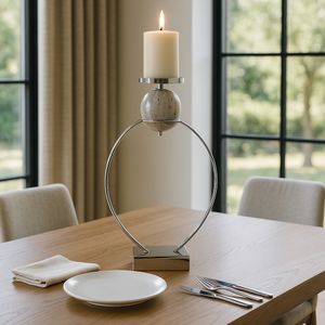GRAYDONDALE SILVER CANDLE HOLDER 26 (IN) 2