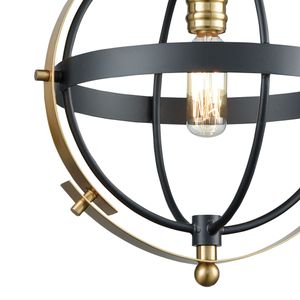 Caldwell 10'' Wide 1-Light Mini Pendant - Matte Black 2