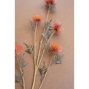 Artificial Orange Flower Spray 2