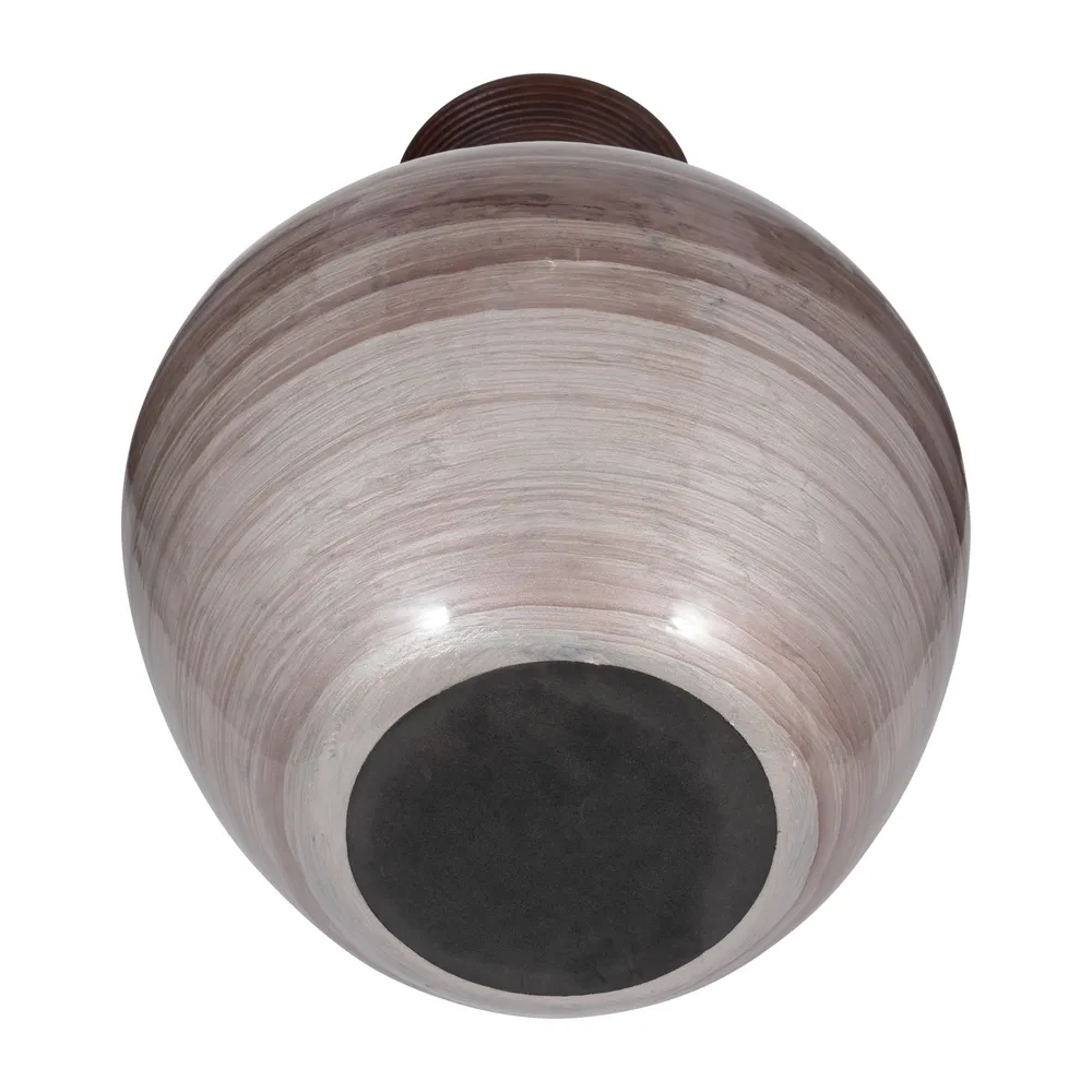 IRVINGLAND BROWN GLASS VASE 22 (IN)