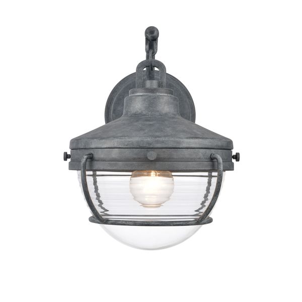 Eastport 12'' High 1-Light Outdoor Sconce - Aged Zinc
