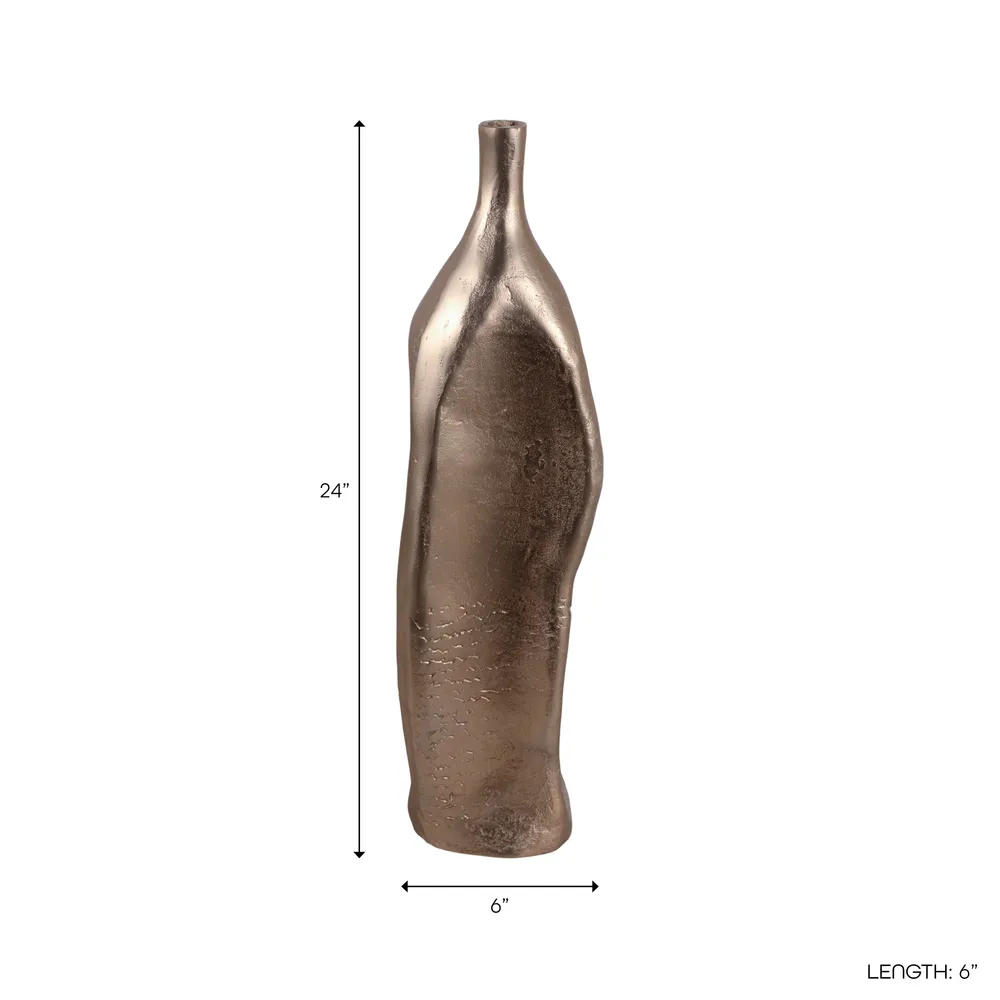 SAGEBEACH GOLD VASE 24 (IN)