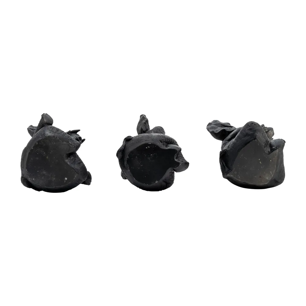 YATESWORTH SET OF 3 BLACK DECOR 8 (IN)