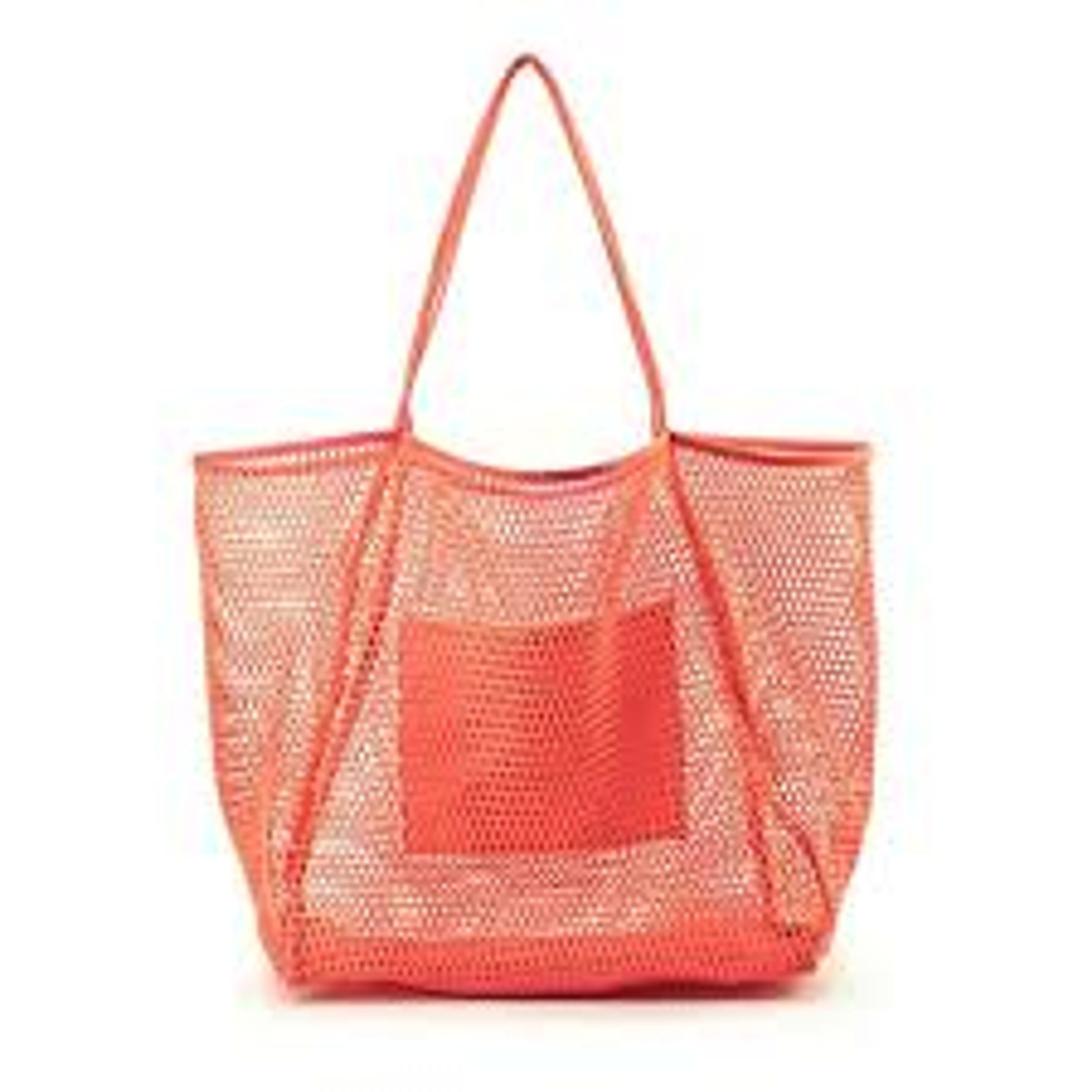 AQUALUX OVERSIZED TOTE W MESH POCKETS - RED