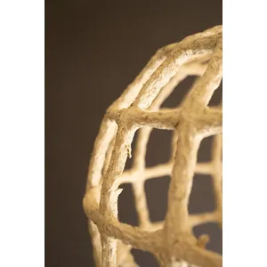 Short Paper Mache Grid Pendant Light 2