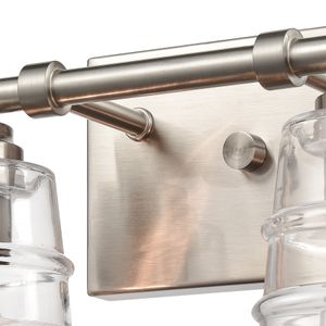 Pulsate 13'' Wide 2-Light Vanity Light - Satin Nickel 5