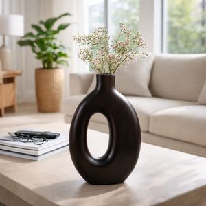 GRIFFINMOOR BROWN VASE 14 (IN) 11
