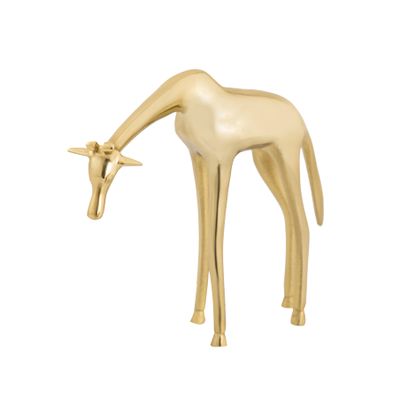 Brass Giraffe Sculpture - Small