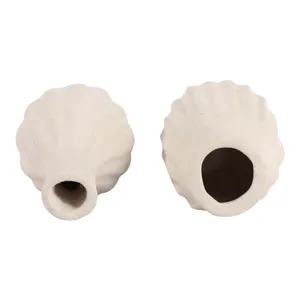 DOVERMORE SET OF 2 IVORY VASES 7 (IN) 9