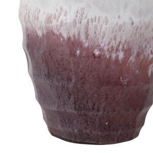 BRAMHOLM PINK GLASS VASE 12 (IN) 6