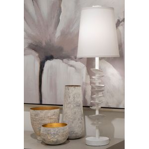 Delmont Candleholder - Small Whitewash 6