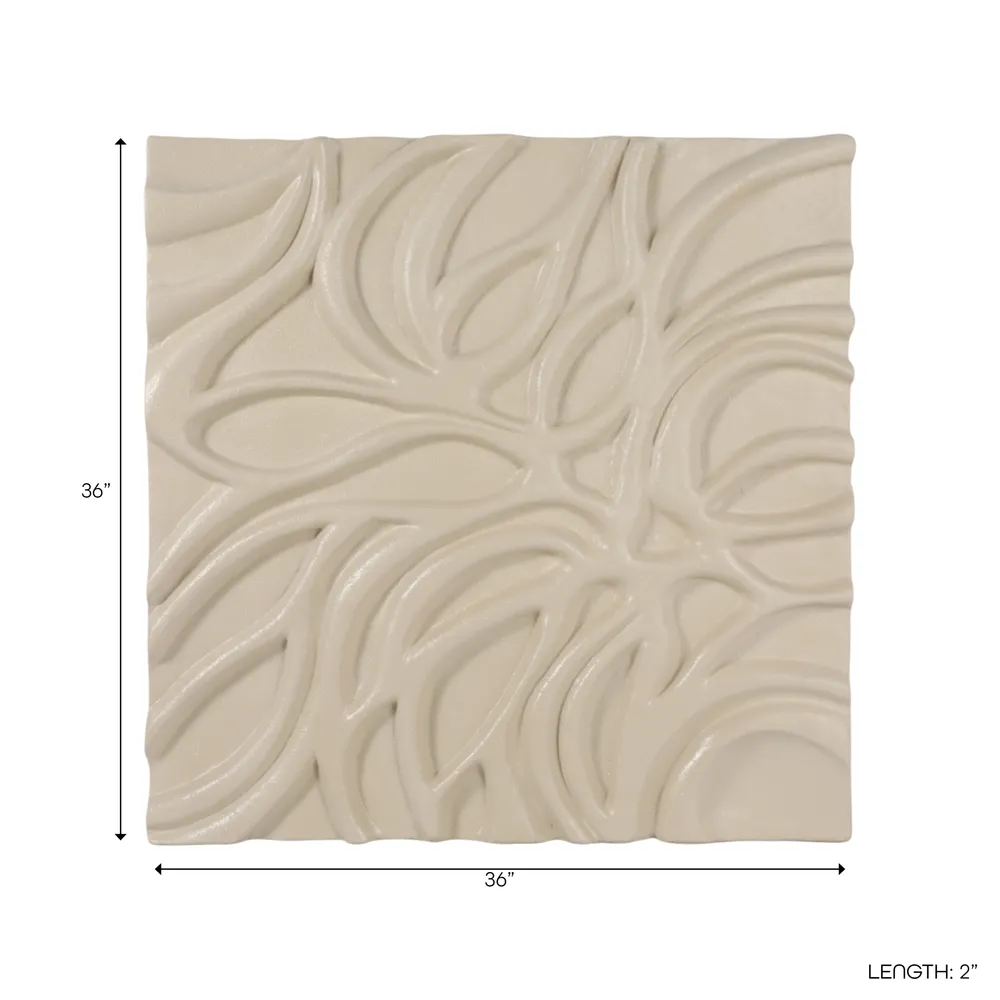 DECKERMOOR IVORY WALL SCULPTURE 36 (IN)