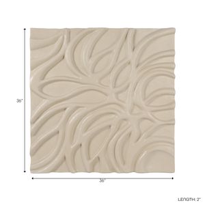 DECKERMOOR IVORY WALL SCULPTURE 36 (IN) 8