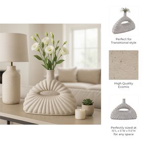 FALLONBURN IVORY VASE 12 (IN) 10