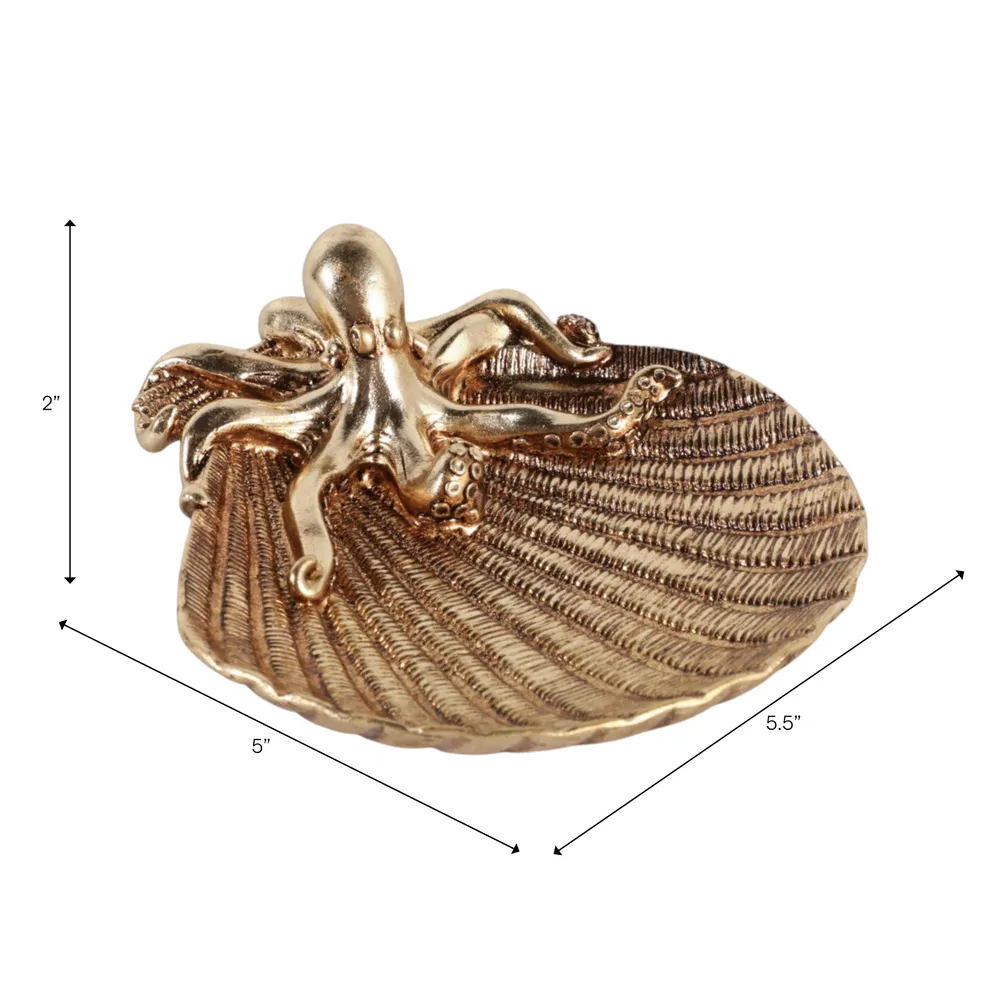 HANKWOOD GOLD TRINKET DISH 2 (IN)