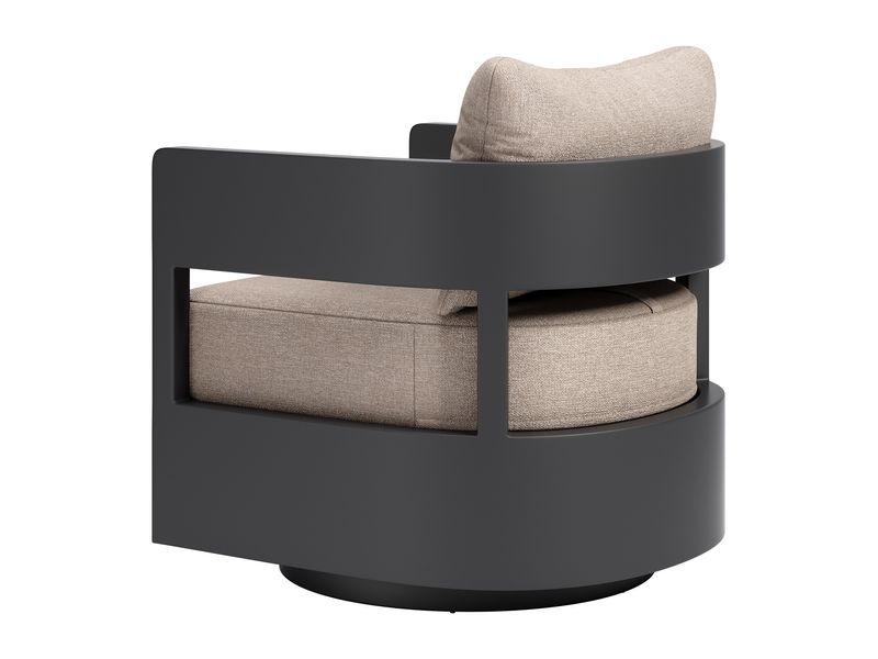 Foret Swivel Chair Black 6