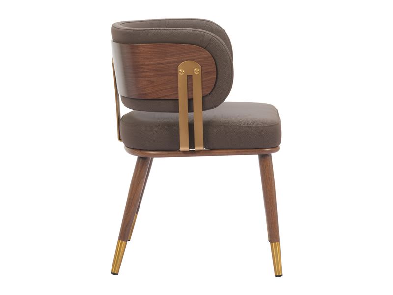 Brew Dining Chair Brown & Walnut 3