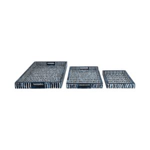 MASONTON SET OF 3 BLUE TRAY 2 (IN) 4