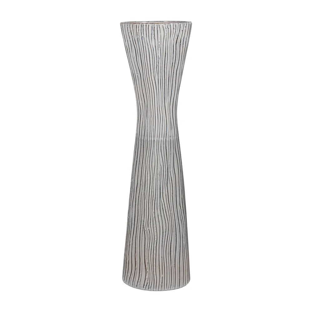 HANKHOLM WHITE VASE 31 (IN)
