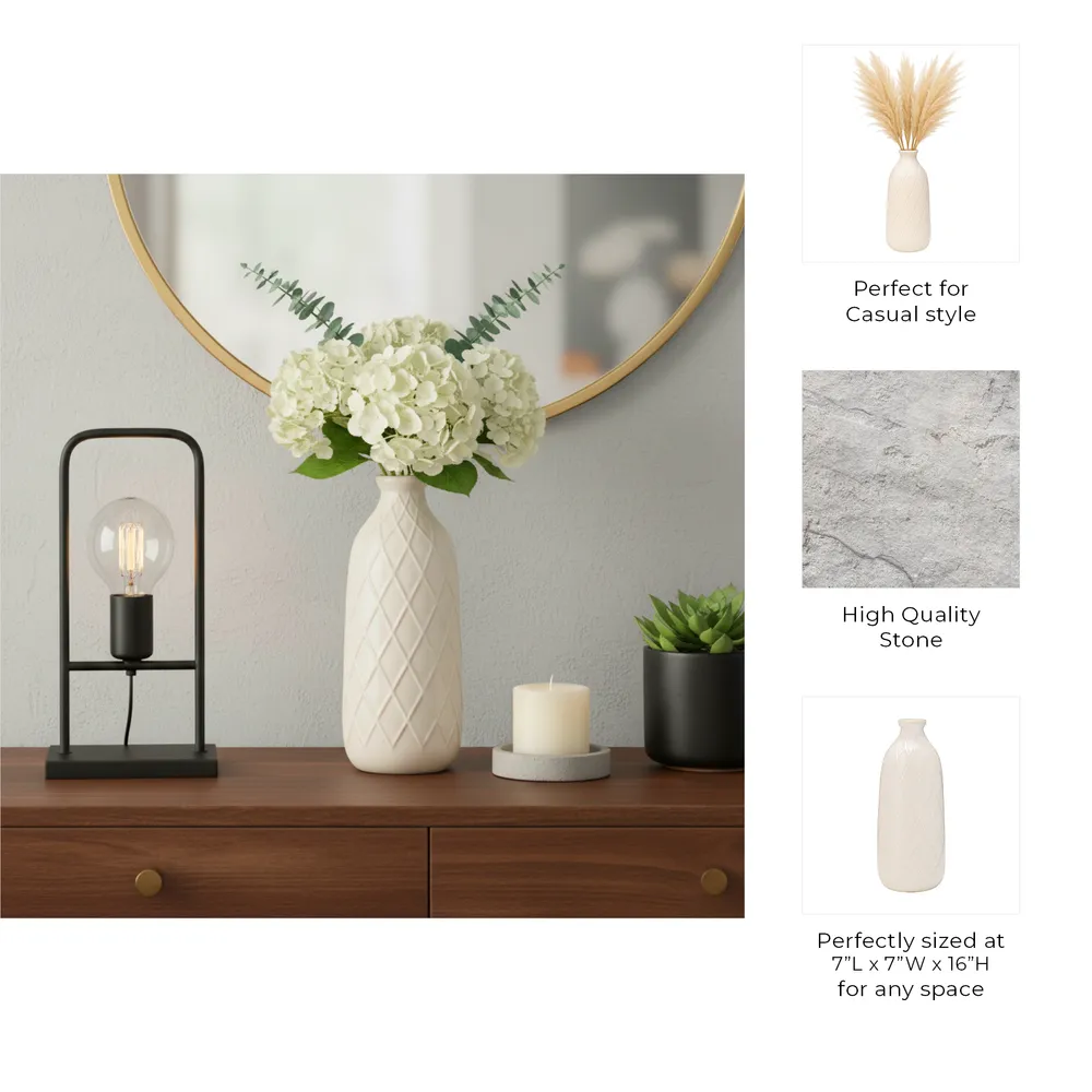 EMMONSFORD IVORY VASE 16 (IN)