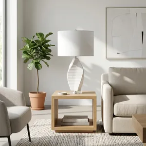 BIRCHVALE WHITE LAMP 27 (IN) 12