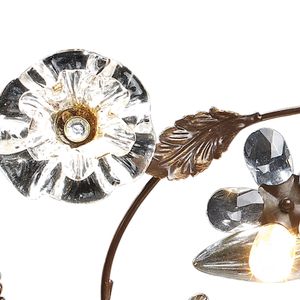Cristallo Fiore 30'' Wide 3-Light Vanity Light - Deep Rust 3