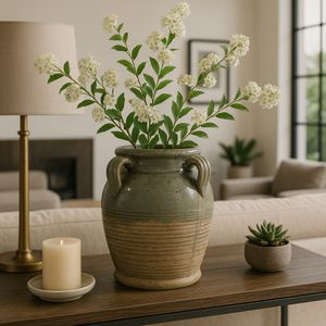 COHENWAY GREEN VASE 10 (IN) 13