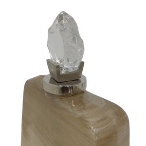 DAMIENMORE SET OF 2 TAN GLASS VASES 16 (IN) 8