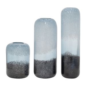 GLASS, 17" OMBRE VASE, MULTI 8