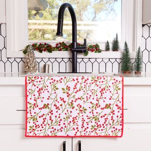 Red Berries Eco Kitchen Tea Towel 3